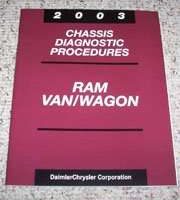 2003 Dodge Ram Van & Wagon Chassis Diagnostic Procedures