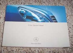2003 Mercedes Benz S350, S430, S500, S600, S55 & S65 S-Class Owner's Operator Manual User Guide
