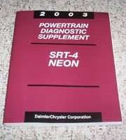 2003 Dodge Neon SRT-4 Powertrain Diagnostic Procedures