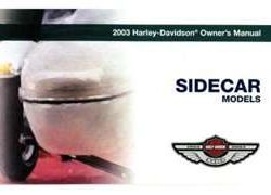 2003 Harley Davidson Sidecar Models Owner's Manual