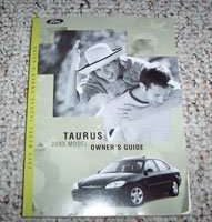 2003 Ford Taurus Owner's Manual