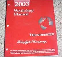 2003 Ford Thunderbird Shop Service Repair Manual