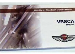 2003 Harley Davidson VRSCA Model Owner's Manual