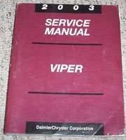 2003 Dodge Viper Shop Service Repair Manual