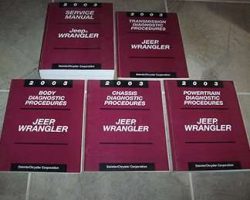 2003 Jeep Wrangler Shop Service Repair Manual Complete Set