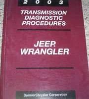 2003 Jeep Wrangler Transmission Diagnostic Procedures Manual
