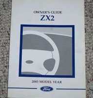 2003 Ford Escort ZX2 Owner's Manual