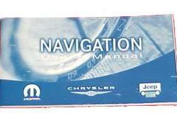 2004 Chrysler Concorde Navigation Owner's Operator Manual User Guide