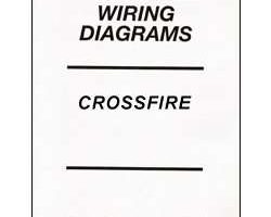 2004 Chrysler Crossfire Electrical Wiring Diagrams Manual