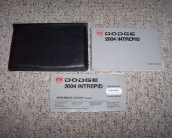 2004 Dodge Intrepid Owner's Operator Manual User Guide Set