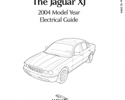 2004 Jaguar XJ8 Electrical Wiring Circuit Diagrams Manual