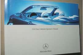 2004 Mercedes Benz CLK-Class CLK320, CLK500, CLK55 AMG Cabriolet Convertible Owner's Operator Manual User Guide