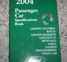 2004 Lincoln Town Car Specifications Manual