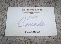 2004 Chrysler Concorde Owner's Operator Manual User Guide