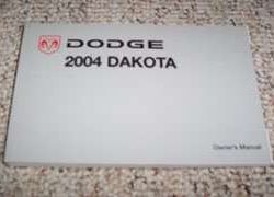 2004 Dodge Dakota Owner's Operator Manual User Guide