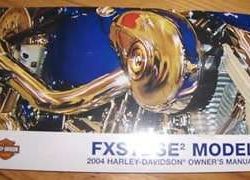 2004 Harley Davidson Screamin Eagle Deuce FXSTDSE2 Model Owner Operator User Guide Manual