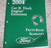 2004 Lincoln Aviator Engine/Emission Facts Book Summary