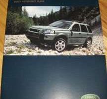 2004 Land Rover Freelander Owner's Operator Manual User Guide