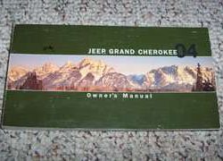 2004 Jeep Grand Cherokee Owner's Operator Manual User Guide