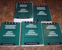 2004 Jeep Grand Cherokee Shop Service Repair Manual Complete Set
