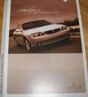 2004 Lincoln LS Owner's Operator Manual User Guide