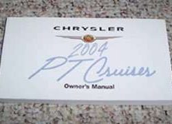 2004 Chrysler PT Cruiser Owner's Operator Manual User Guide