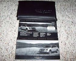 2004 Chrysler Pacifica Owner's Operator Manual User Guide Set
