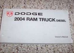 2004 Dodge Ram Truck Diesel Owner's Operator Manual User Guide