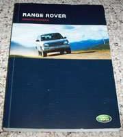 2004 Land Rover Range Rover Owner's Operator Manual User Guide