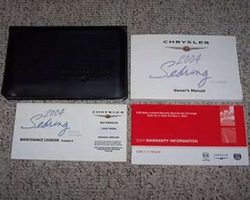 2004 Chrysler Sebring Convertible Owner's Operator Manual User Guide Set