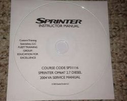 2004 Dodge Sprinter Shop Service Repair Manual DVD