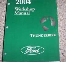 2004 Ford Thunderbird Shop Service Repair Manual