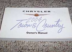 2004 Chrysler Town & Country Owner's Operator Manual User Guide