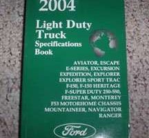 2004 Ford Freestar Specifications Manual