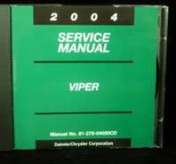 2004 Dodge Viper Shop Service Repair Manual CD