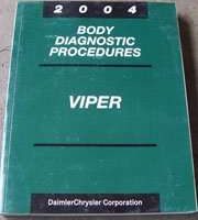2004 Dodge Viper Body Diagnostic Procedures Manual