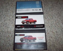 2005 Dodge Dakota Owner's Operator Manual User Guide Set
