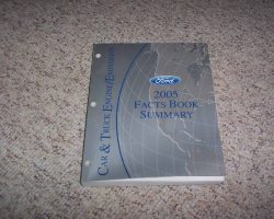 2005 Ford F-250 Truck Engine/Emissions Facts Book Summary