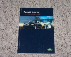 2005 Land Rover Range Rover Navigation Owner's Operator Manual User Guide