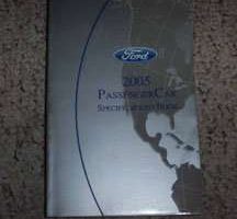 2005 Ford Focus Specifications Manual