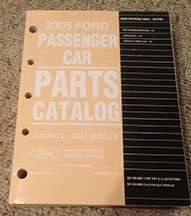 2005 Lincoln LS Parts Catalog Manual