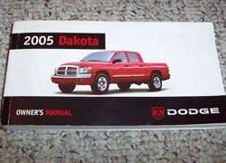 2005 Dodge Dakota Owner's Operator Manual User Guide