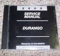 2005 Dodge Durango Shop Service Repair Manual CD