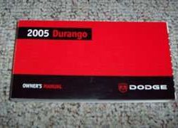 2005 Dodge Durango Owner's Operator Manual User Guide