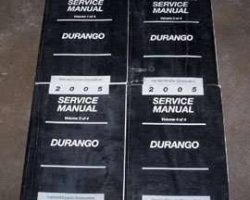 2005 Dodge Durango Shop Service Repair Manual