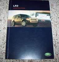 2005 Land Rover LR3 Navigation System Owner's Operator Manual User Guide