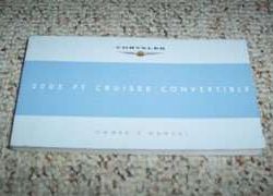 2005 Chrysler PT Cruiser Convertible Owner's Operator Manual User Guide