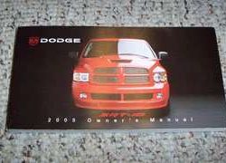 2005 Dodge Ram Truck SRT-10 Owner's Operator Manual User Guide