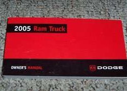 2005 Dodge Ram Truck Owner's Operator Manual User Guide
