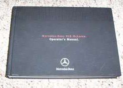 2005 Mercedes Benz SLR McLaren Owner's Operator Manual User Guide